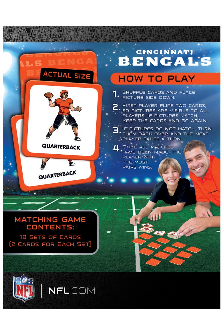 Cincinnati Bengals Matching Game, Alternate, color, Multicolor