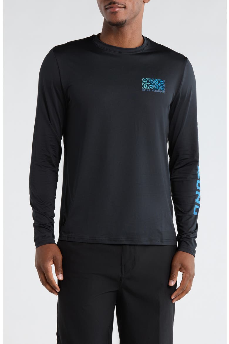 Fracture UPF 50+ Sun Shirt, Main, color, BLACK