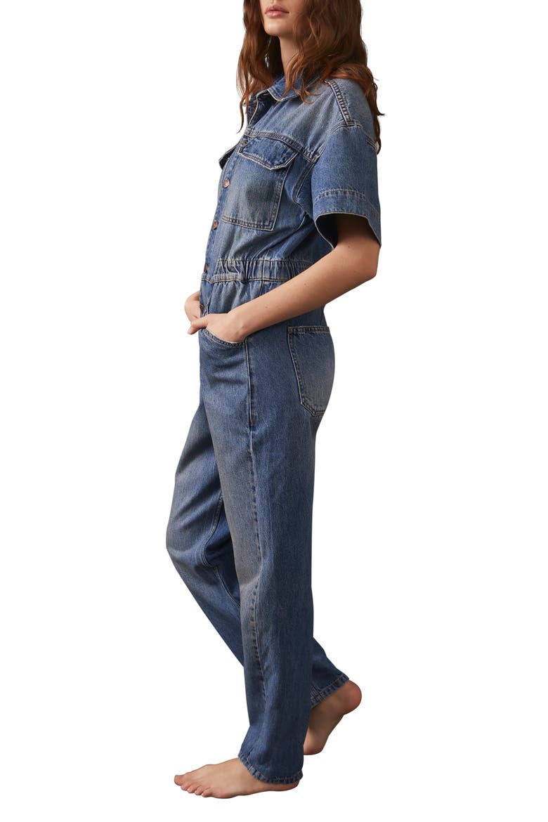 We the Free Marci Denim Jumpsuit, Alternate, color, HIGH NOON