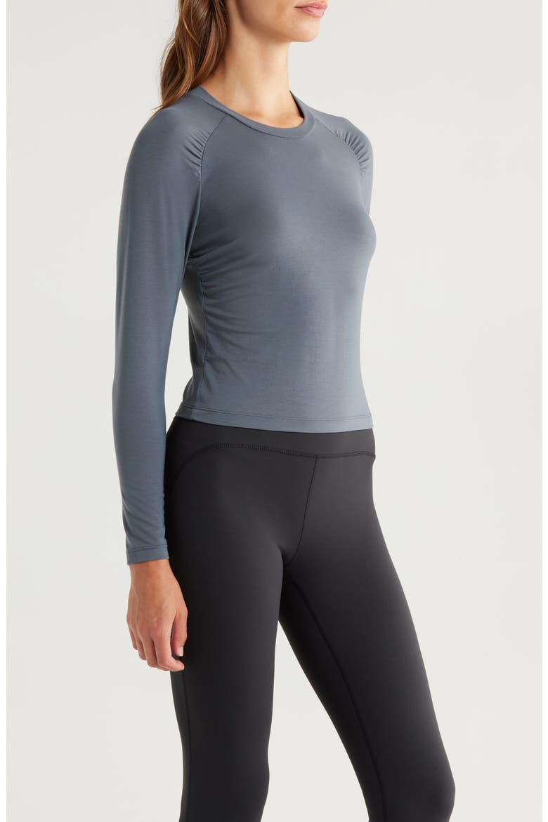 Elevate Long Sleeve Performance T-Shirt, Alternate, color, STORM CLOUD