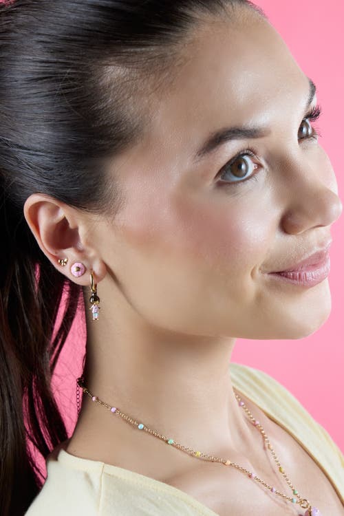 Alex And Ani Polly Pocket Earring Set In Gold