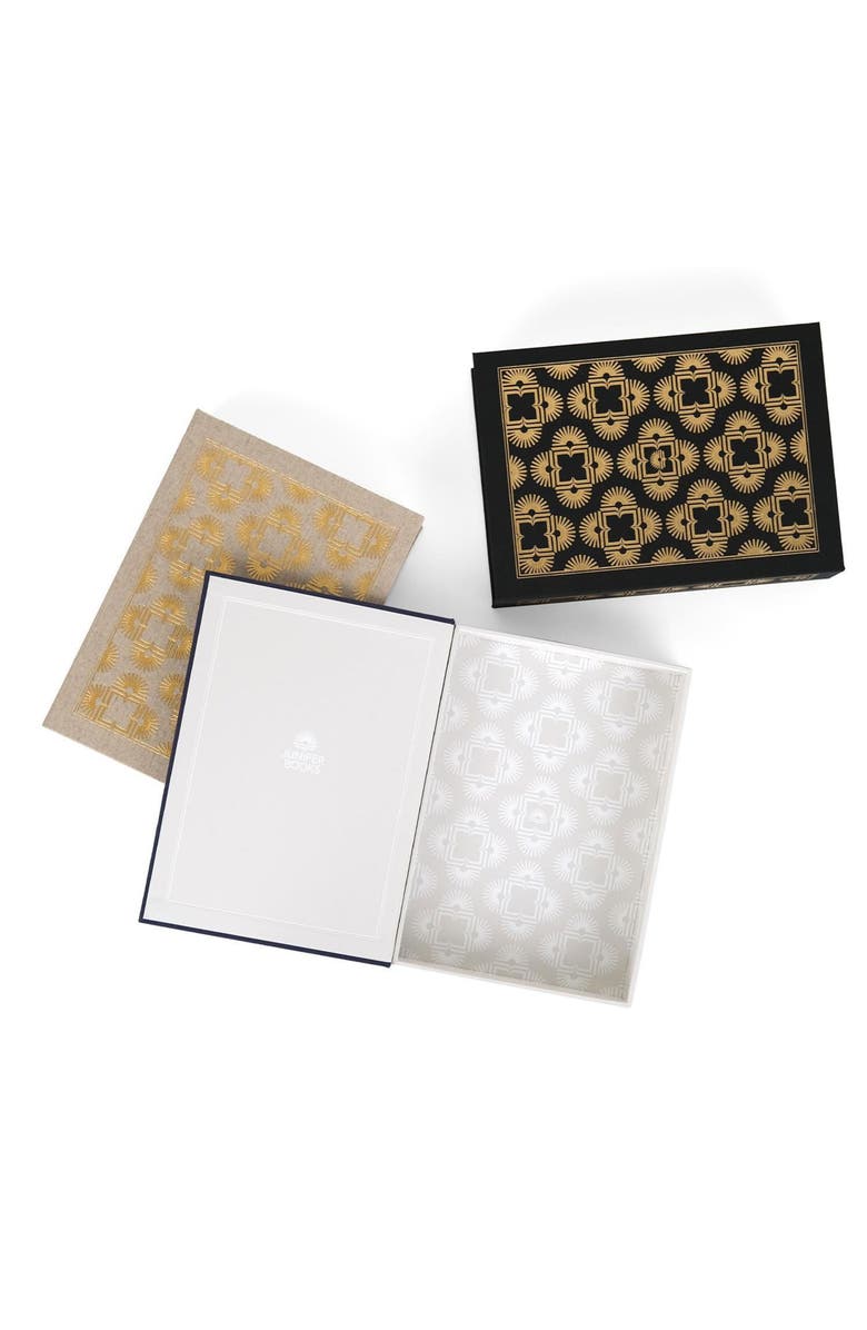 Juniper Books Dust Jacket Storage Box, Alternate, color, Black And Gold