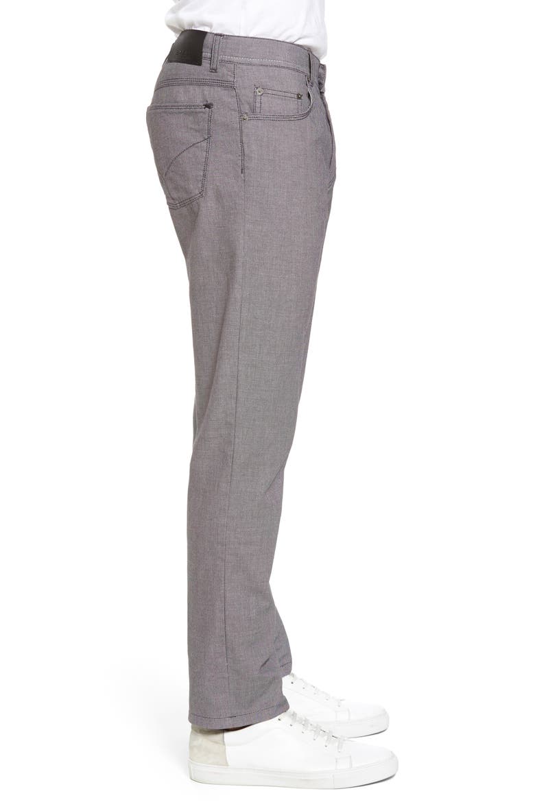 Cooper Bird's Eye Stretch Cotton Pants, Alternate, color, GREY