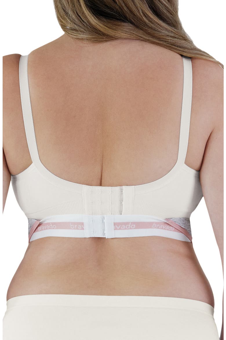 Clip & Pump Hands-Free Nursing Bra Accessory, Alternate, color, DOVE HEATHER WITH DUSTED PEONY