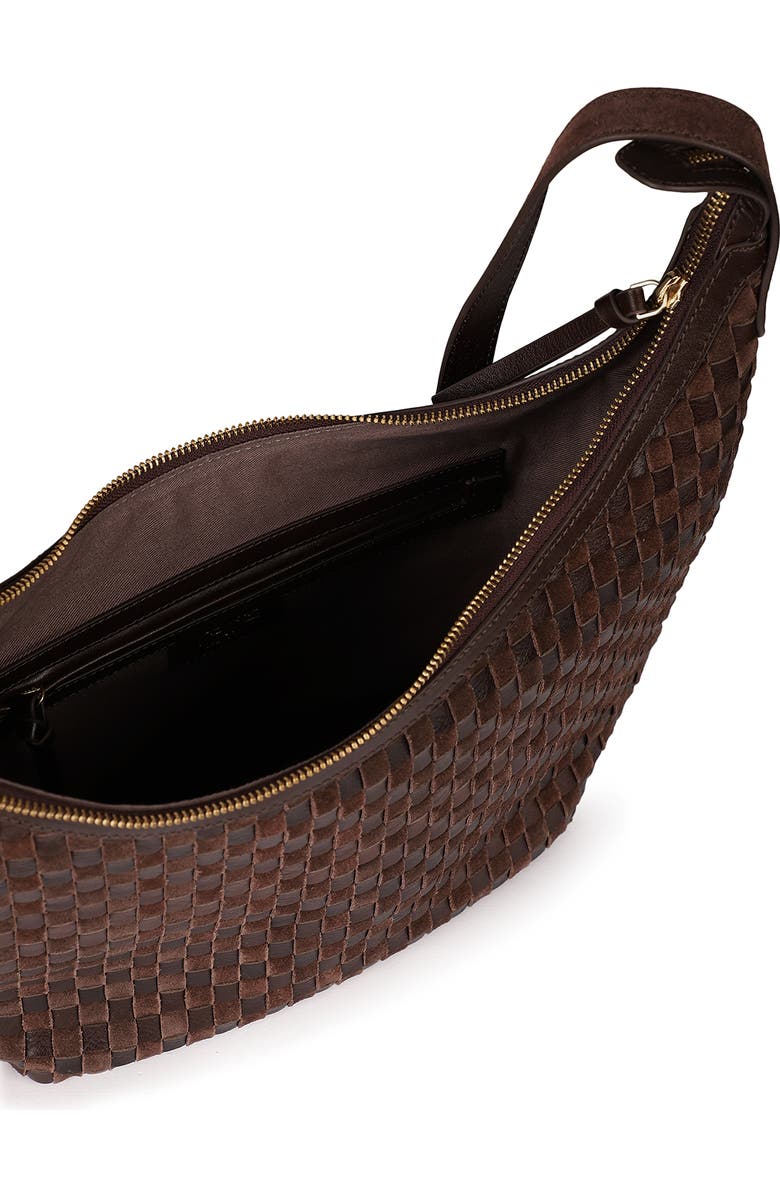Rafe New York Large Alva Large Hobo, Alternate, color, Chocolate