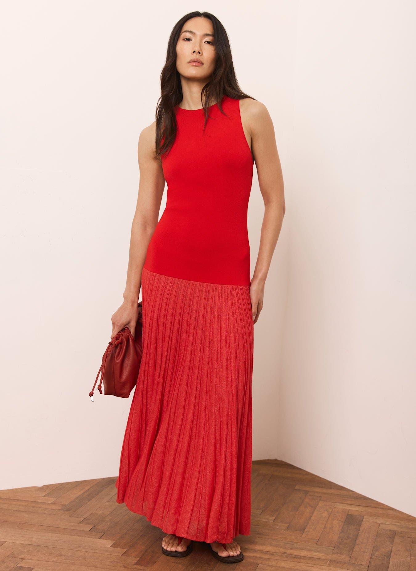 Knit Pleated Maxi Dress - image 2