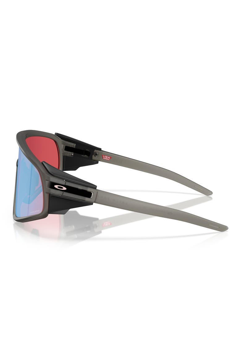 Latch Panel Rectangular Sunglasses, Alternate, color, GREY WHITE