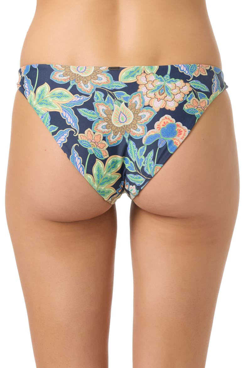 Mermaid Floral Atlantic Bikini Bottoms, Alternate, color, NAVY