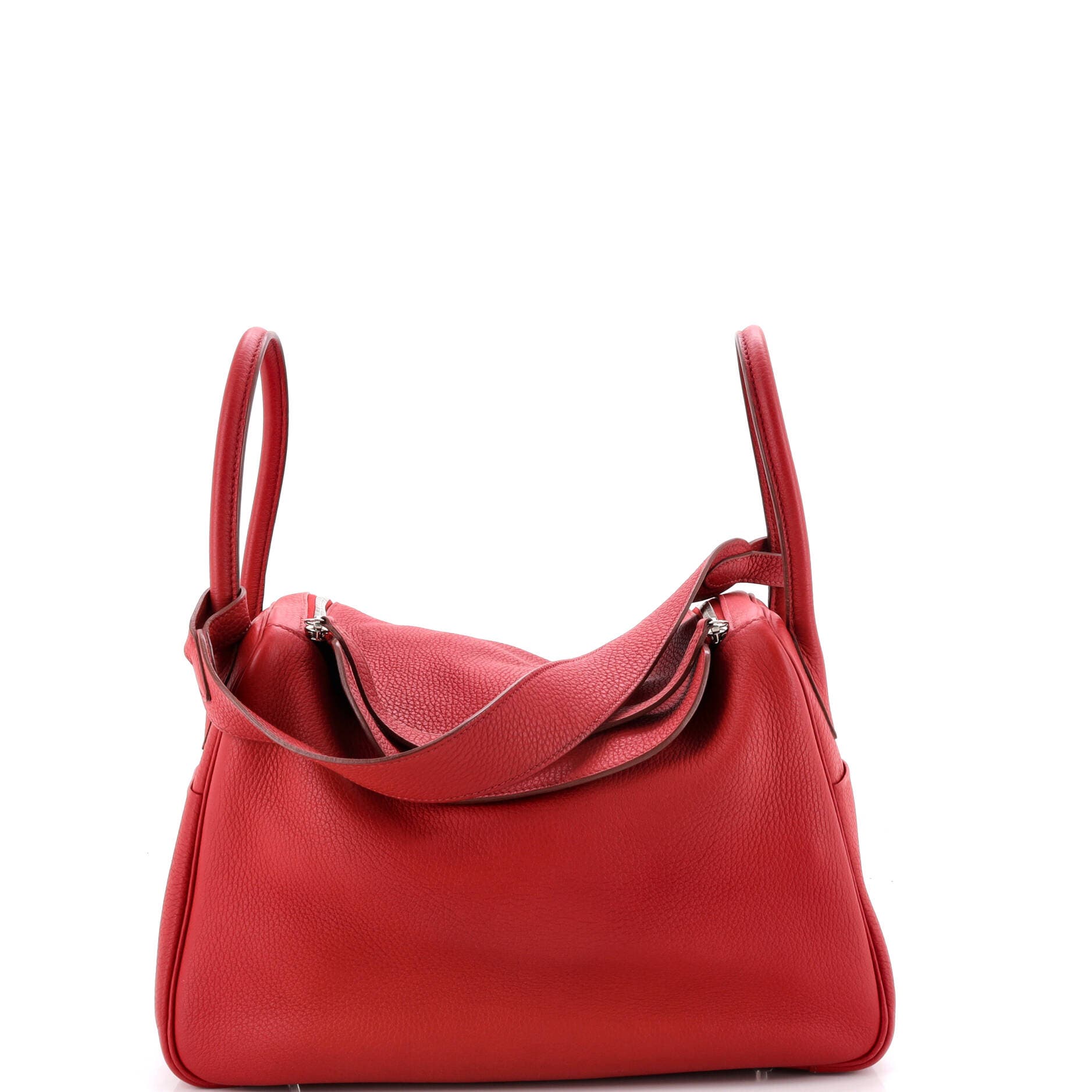 Pre-Owned Hermes Lindy Bag Clemence 34, Main, color, Rouge Garance