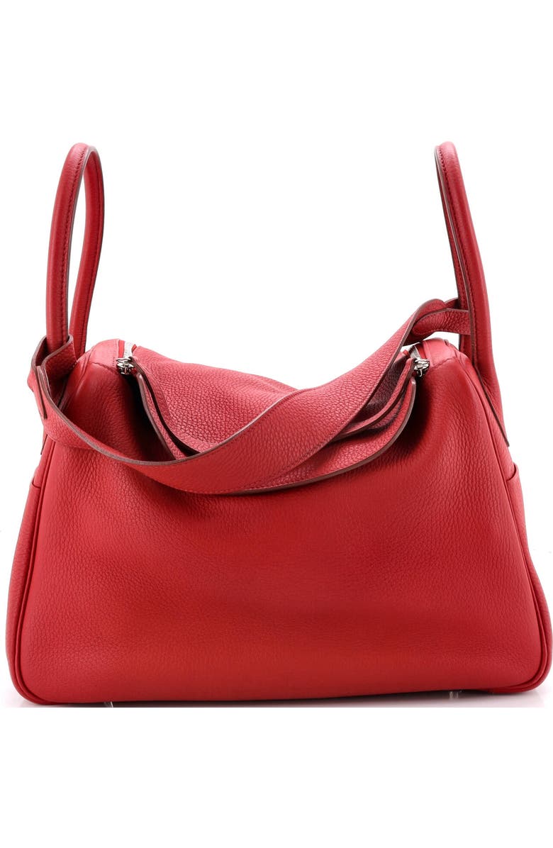 Pre-Owned Hermes Lindy Bag Clemence 34, Main, color, Rouge Garance