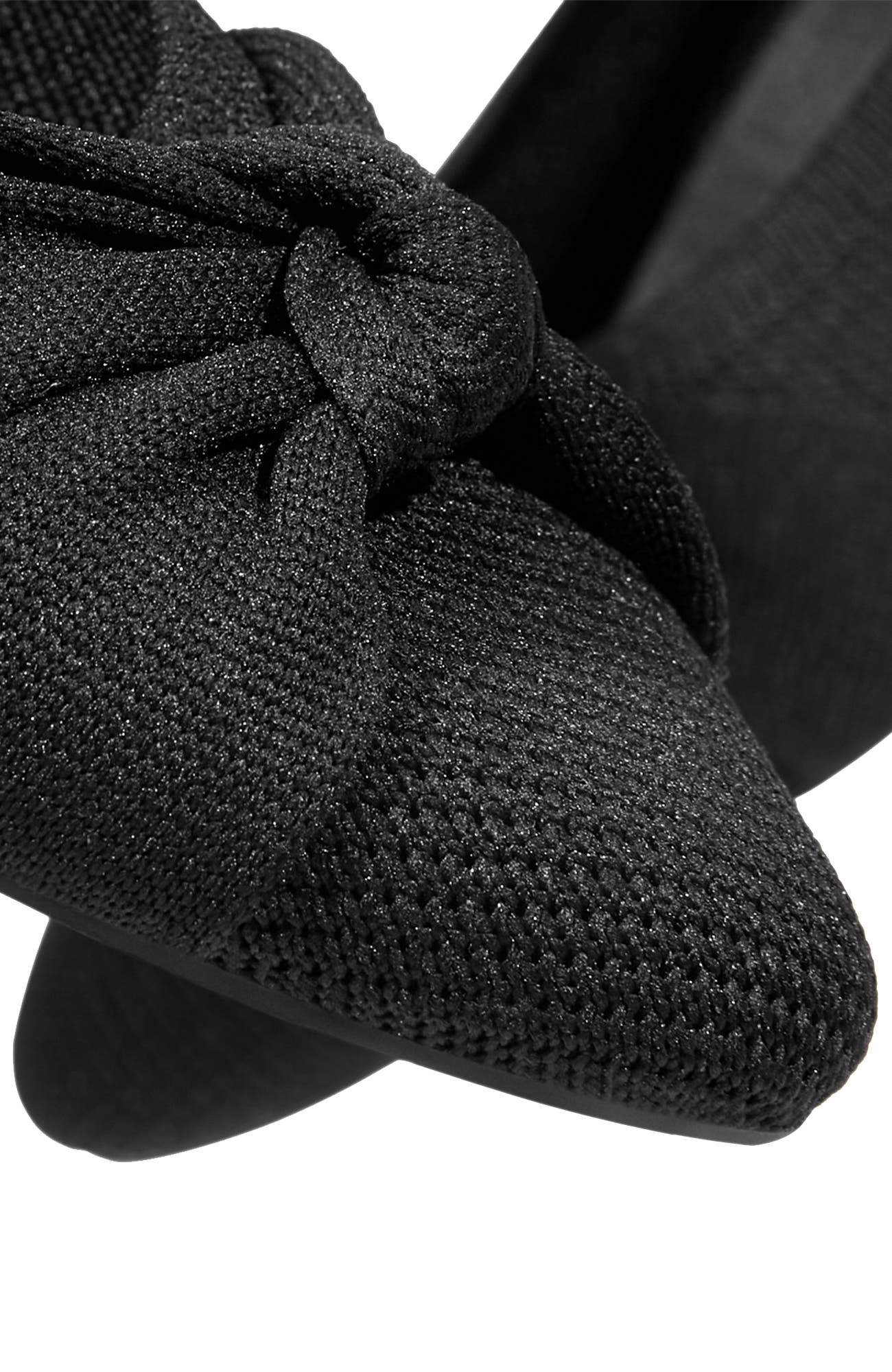 VIVAIA Almond-Toe Knotted Flats, Alternate, color, Black