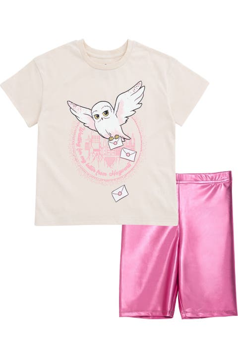 Hedwig 2-Piece T-Shirt and Bike Shorts Set