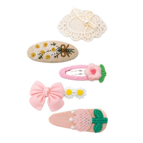 Garden Blossom Hair Clip Set of 6