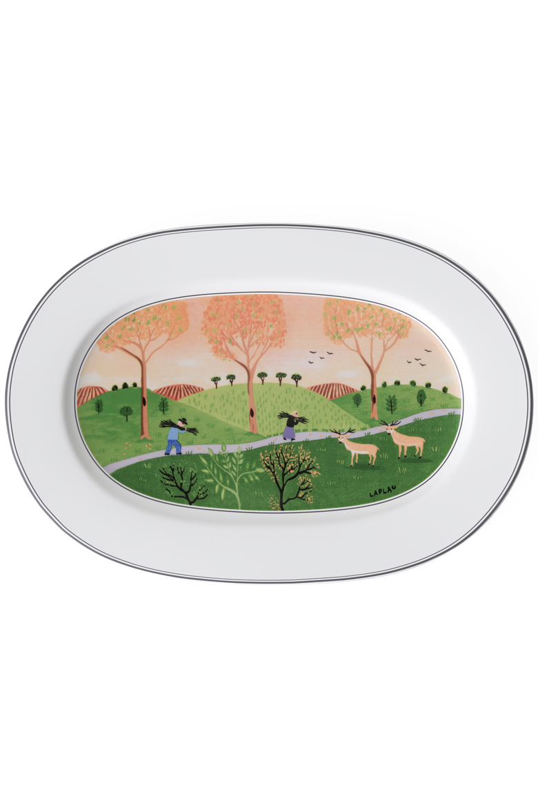 Design Naif Oval Platter, Main, color, None