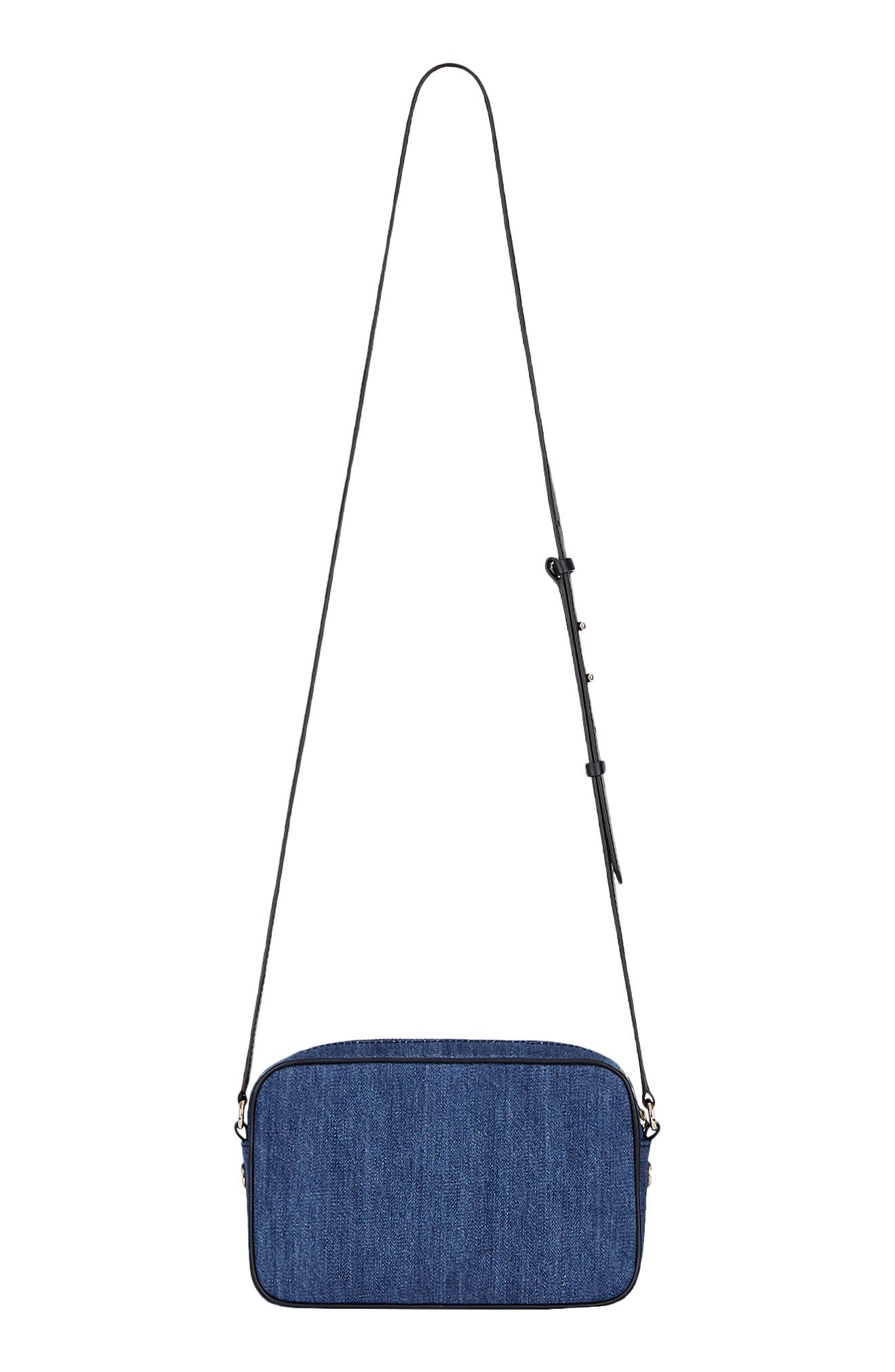 Givenchy Bond Shadow Logo Denim Camera Bag, Alternate, color, 