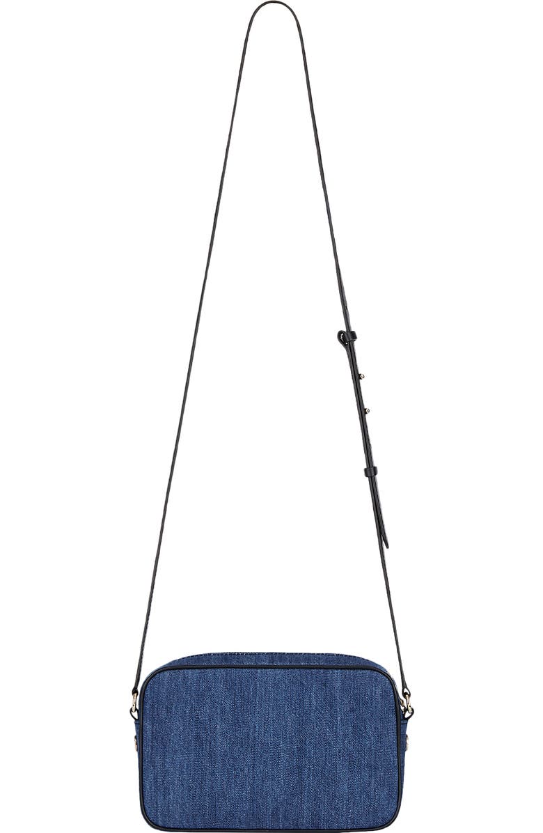 Givenchy Bond Shadow Logo Denim Camera Bag, Alternate, color,