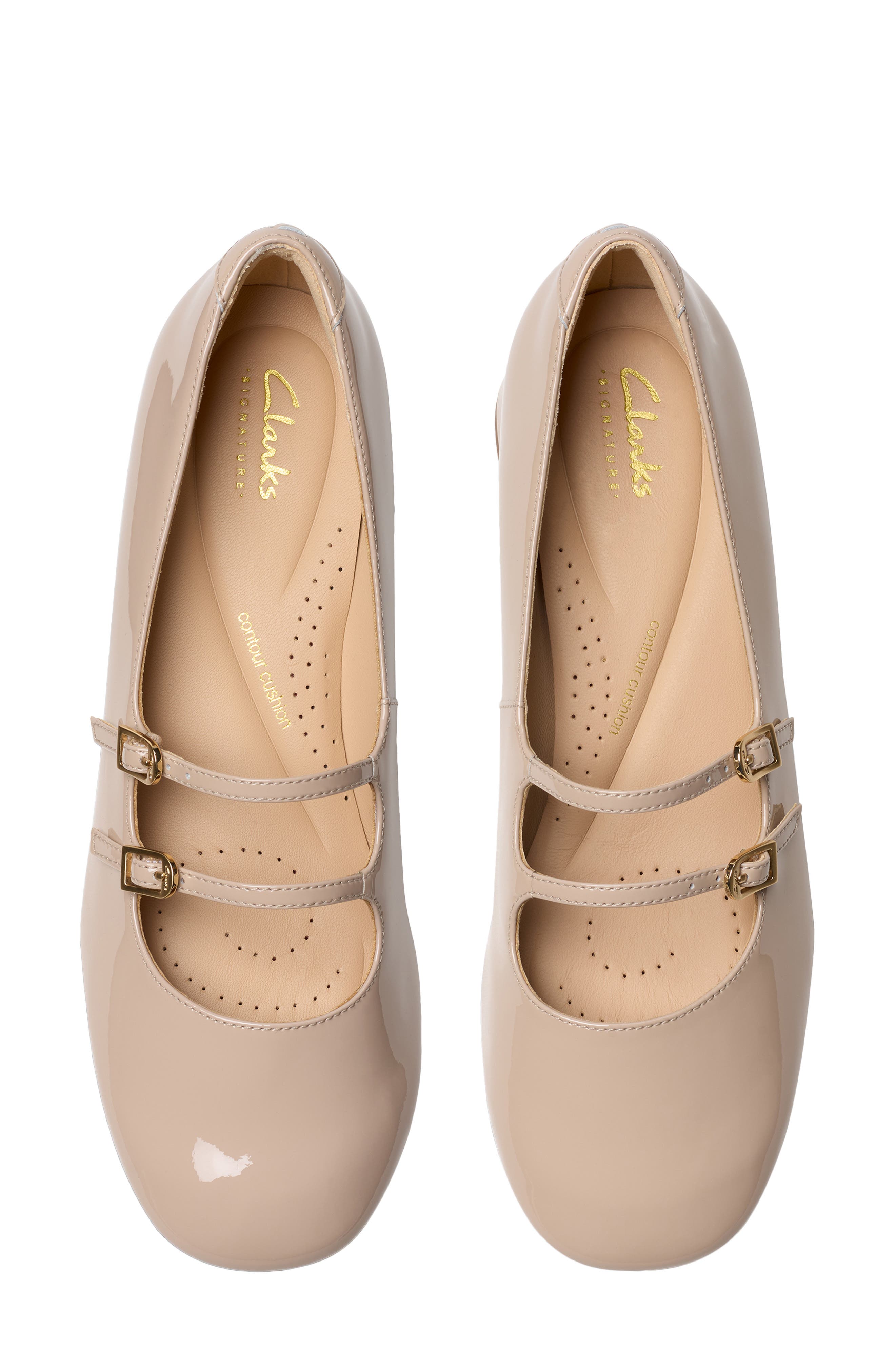 Clarks<sup>®</sup> Daiss Shine Mary Jane Pump, Alternate, color, Sand Patent
