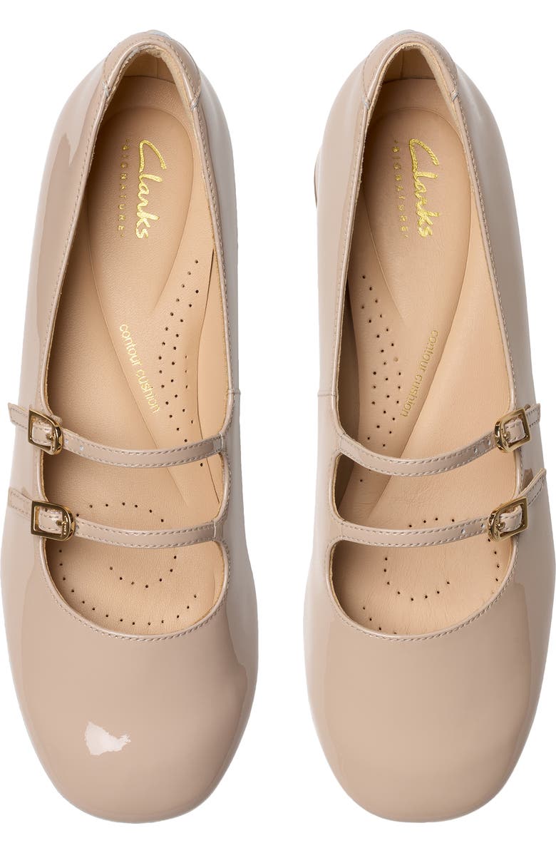Clarks<sup>®</sup> Daiss Shine Mary Jane Pump, Alternate, color, Sand Patent