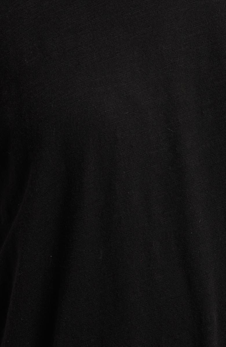 Wit & Wisdom Stretch Cotton Crewneck Bodysuit, Alternate, color, Black