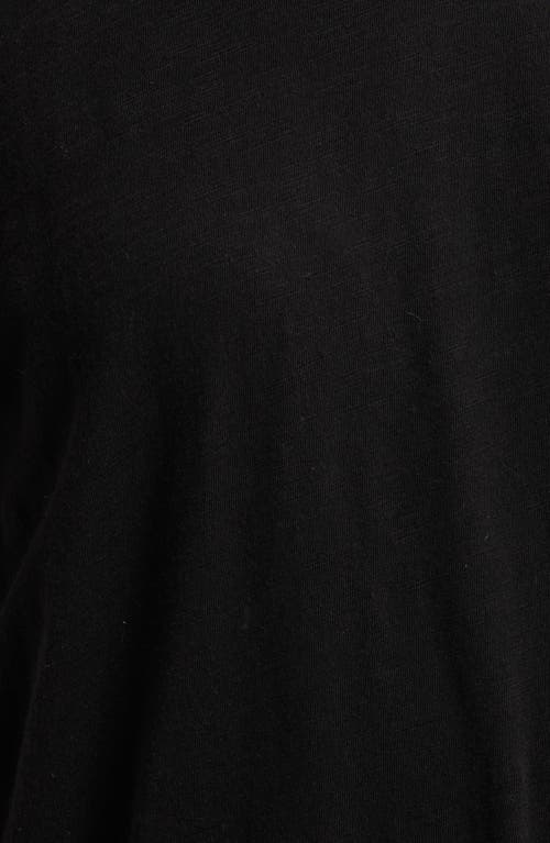 Wit & Wisdom Stretch Cotton Crewneck Bodysuit In Black