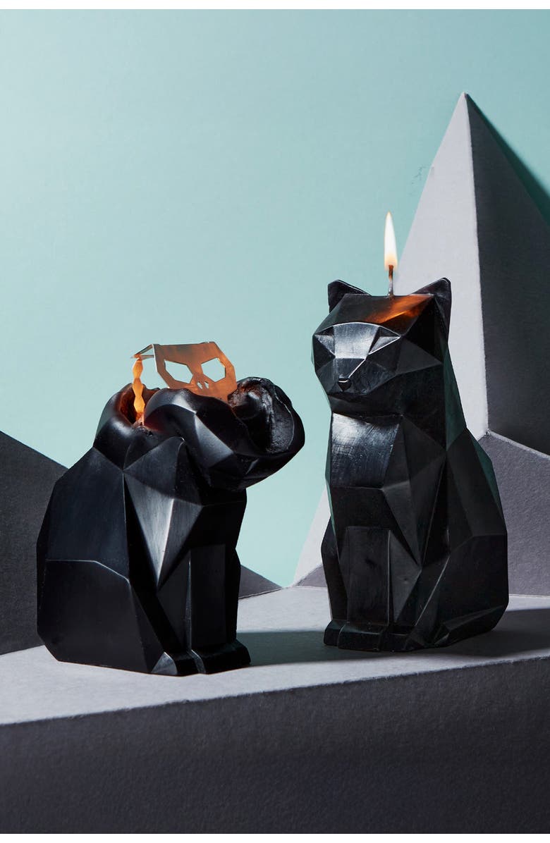 54Celsius PyroPet Kisa Cat Candle, Alternate, color, Black