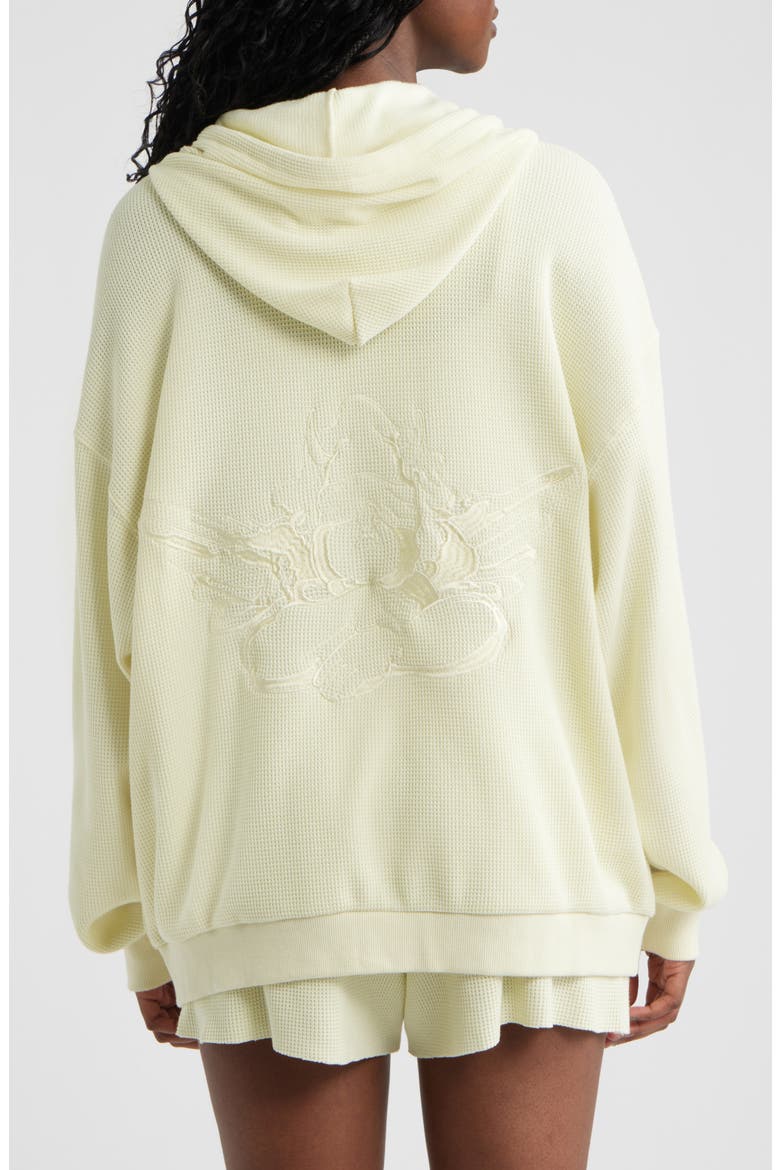 Butter Me UP Harley Zip Thermal Hoodie, Alternate, color, YELLOW