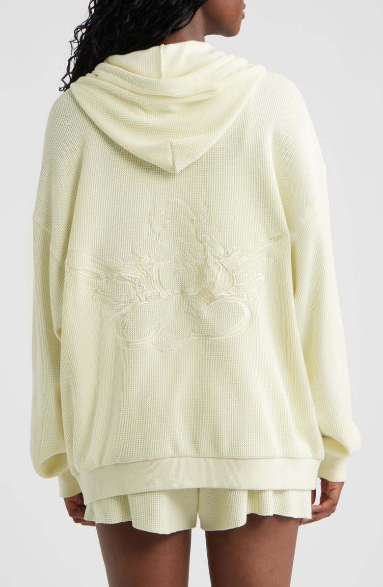 BOYS LIE Butter Me UP Harley Zip Thermal Hoodie, Alternate, color, Yellow