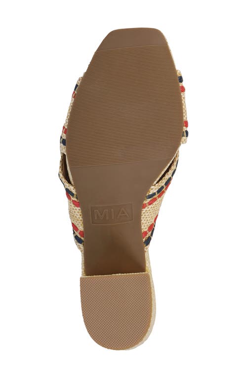 Shop Mia Hania Block Heel Sandal In Natural