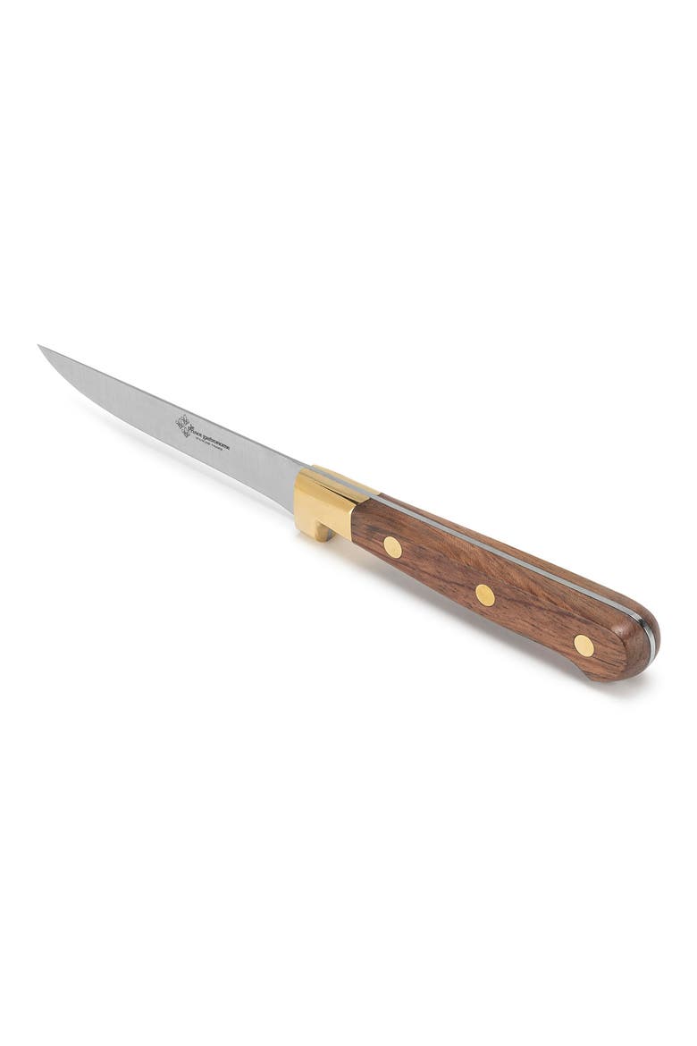 Au Nain Prince Gastronome Steak Knives - Set of 4, Alternate, color, WOOD AND GOLD BRASS