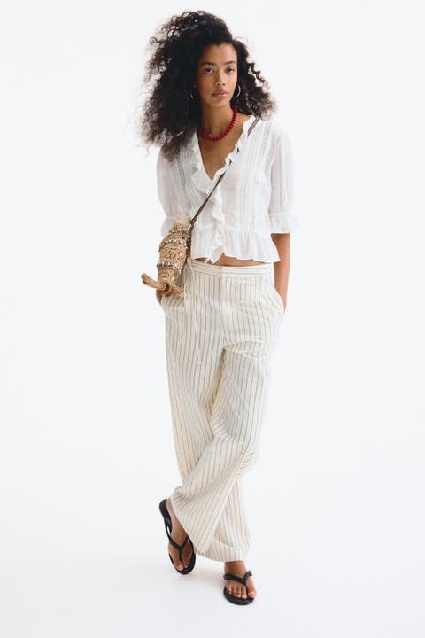 Tie-detail Trousers
