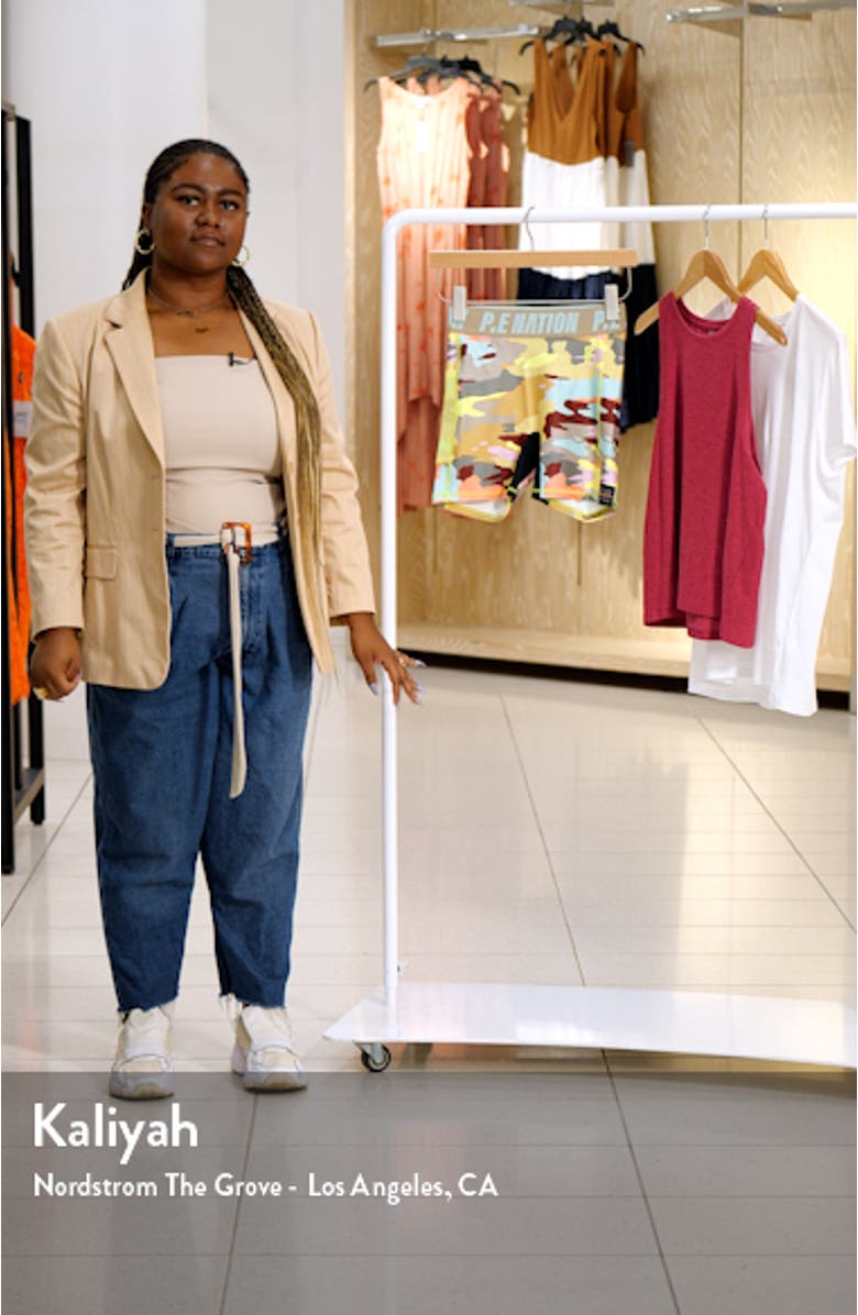 Longitude Camo High Waist Bike Shorts, sales video thumbnail