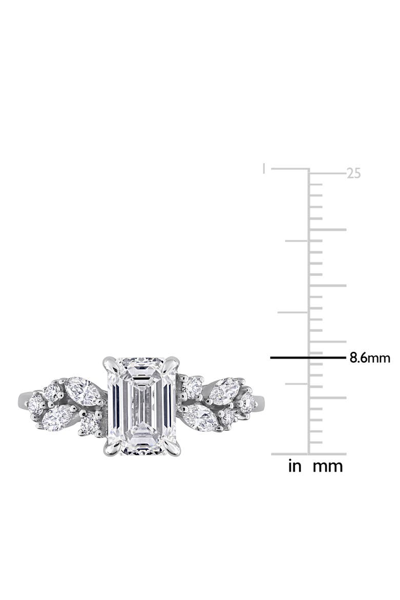 1-4/5 CTW Lab-Grown Diamond Multi-Shaped Ring 14k, Alternate, color, White Gold