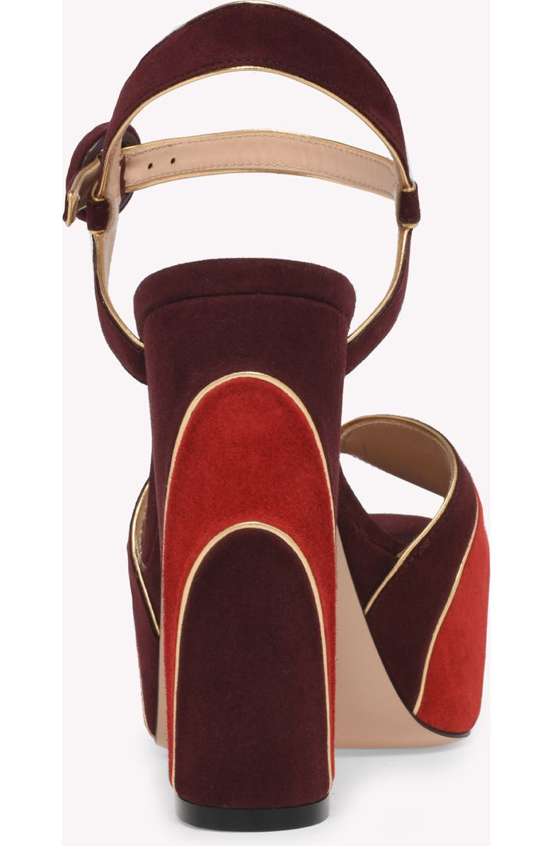 Gianvito Rossi Tamara Sandals, Alternate, color, Burgundy Suede