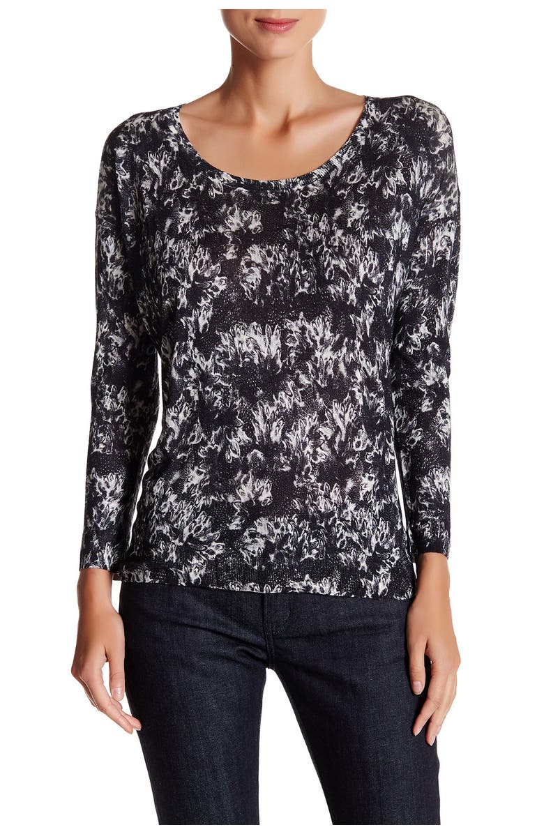 The Kooples Feather Cloud Print Sweater, Main, color,