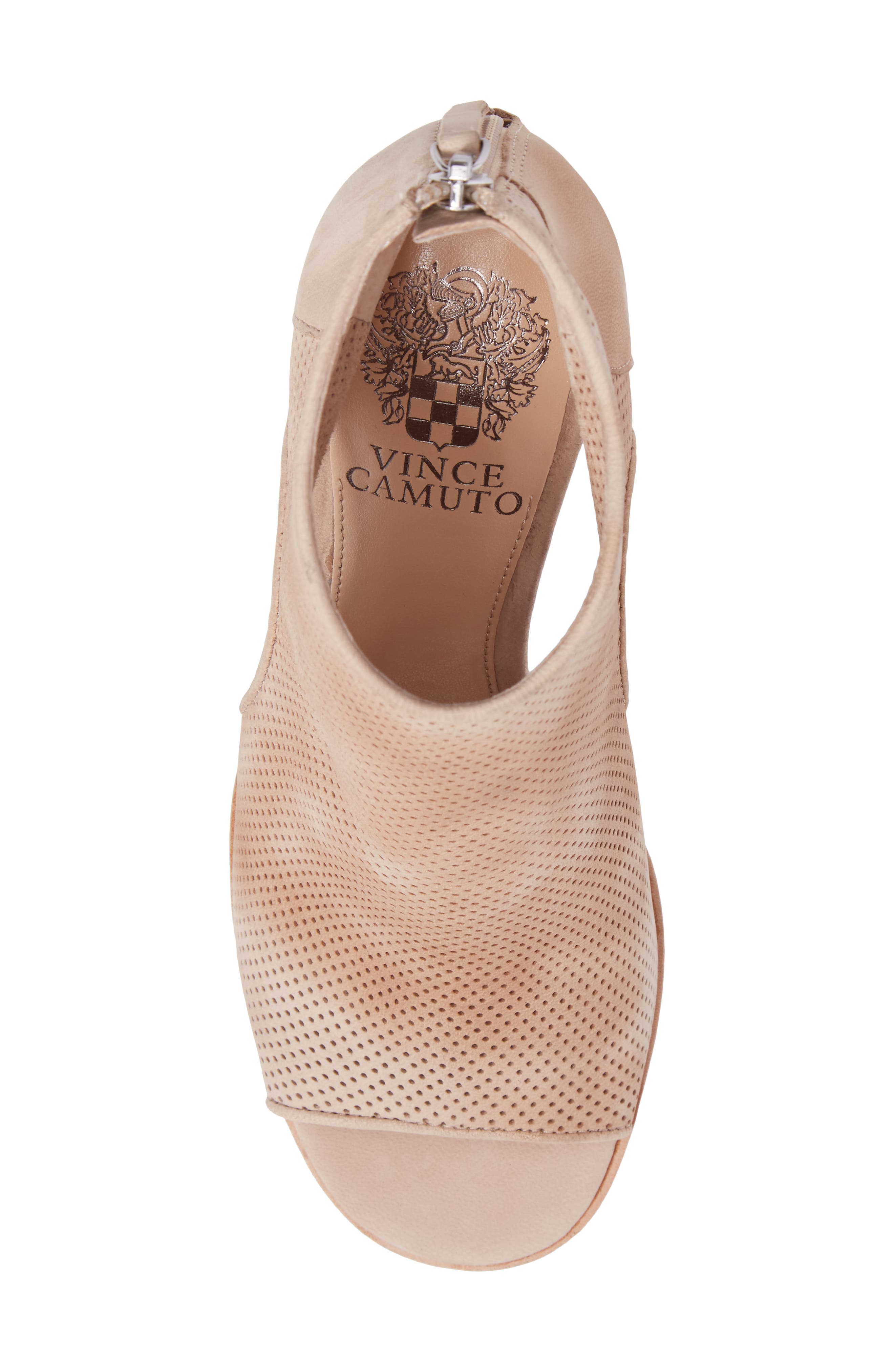 Bevina Cutout Bootie, Alternate, color, SHELL LEATHER