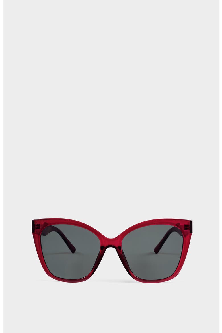 Mykonos Sunglasses, Main, color, Transparent Dark Cherry