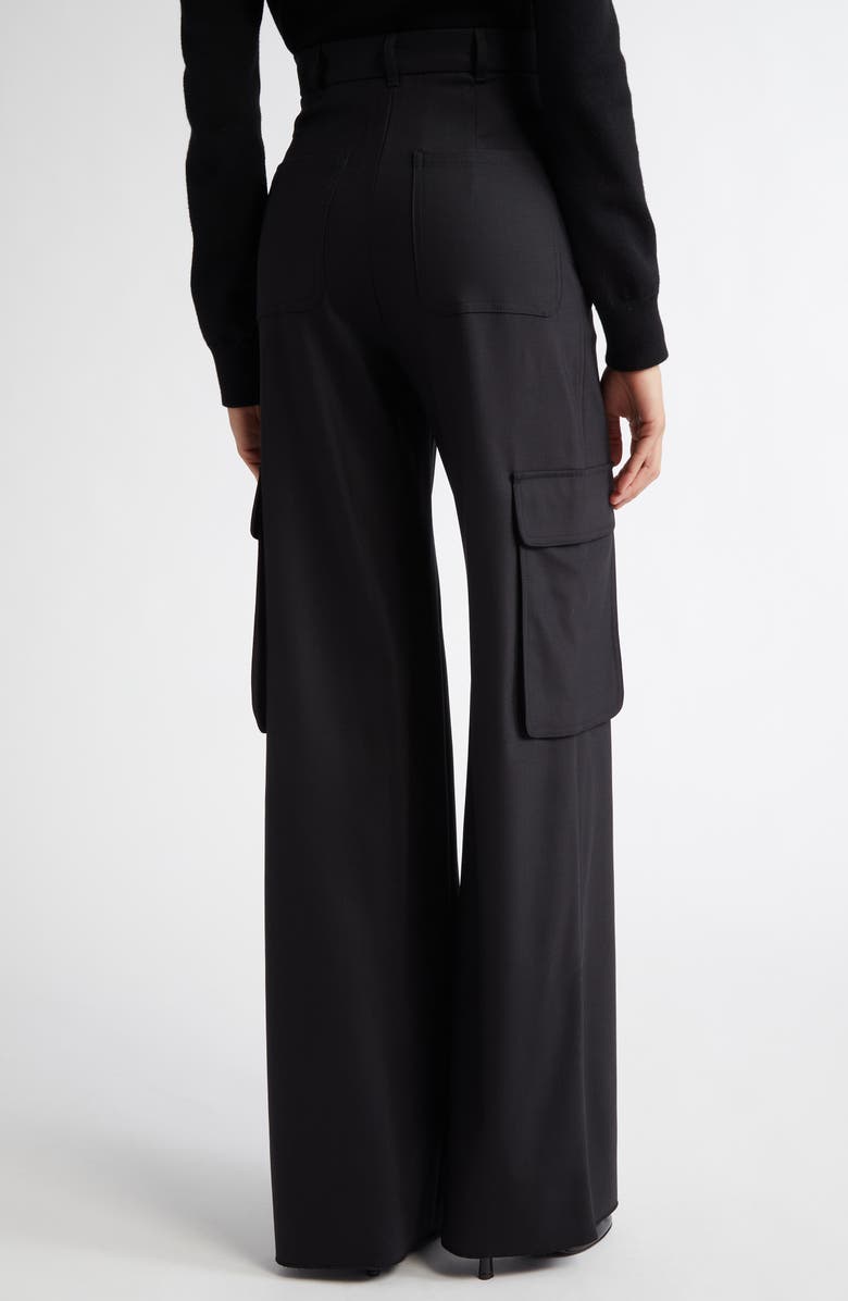 Max Mara Studio Ghiera Stretch Virgin Wool Cargo Pants, Alternate, color, 