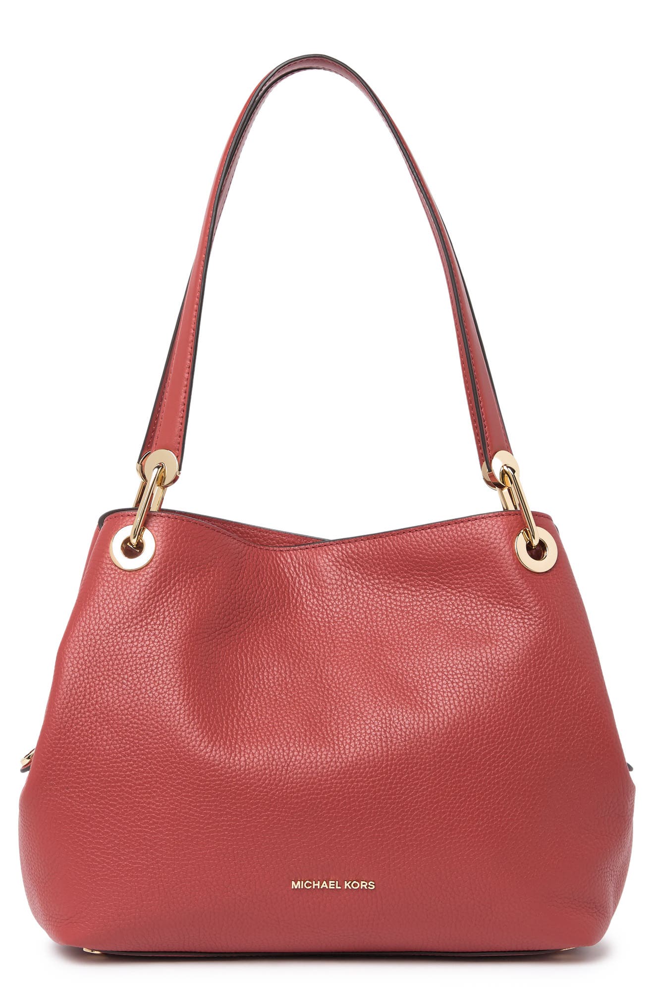 Large Raven Leather Tote, Main, color, TERRACOTTA