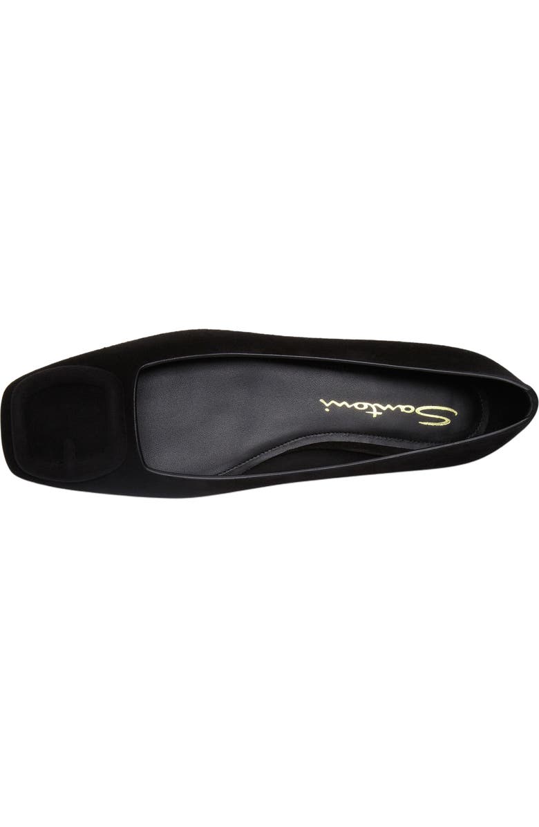 Santoni Women's suede ballet flat, Alternate, color,