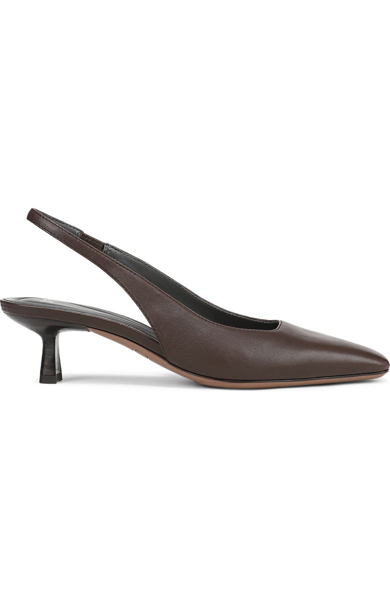 SARTO by Franco Sarto Raven Slingback Kitten Heel Pump, Alternate, color, Chocolate Brown