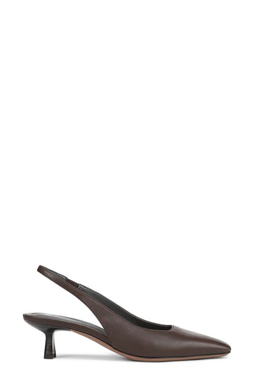 Sarto By Franco Sarto Raven Slingback Kitten Heel Pump In Brown