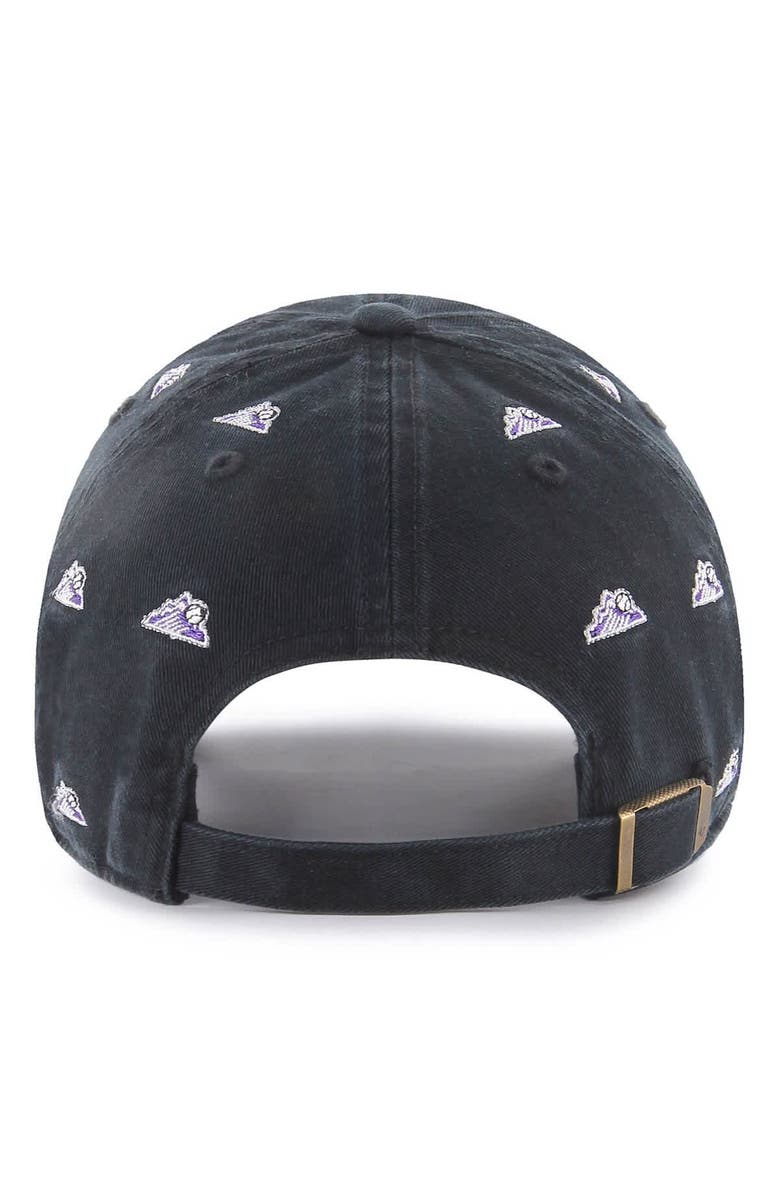 '47 Women's '47 Black Colorado Rockies Confetti Clean Up Adjustable Hat, Alternate, color, Black