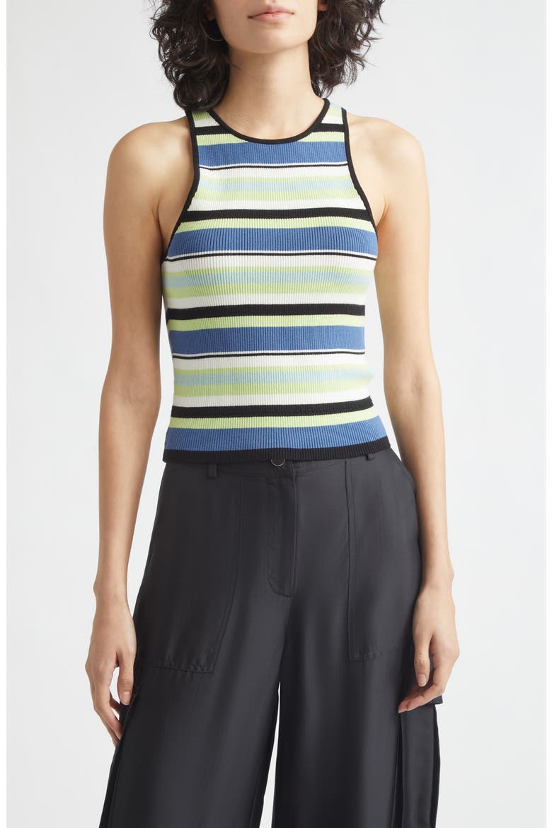 Avery Racerback Tank, Main, color, OCEAN/ KEYLIME MULTI