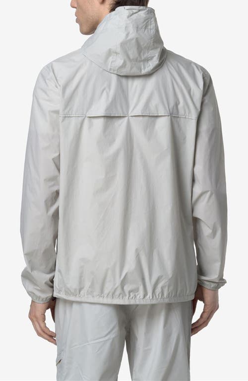 K-way Le Vrai 4.0 Claude Water Repellent Jacket In Light Grey