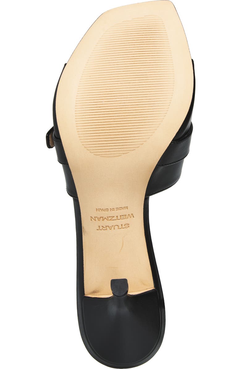 Stuart Weitzman Maverick Slide Sandal, Alternate, color, Black