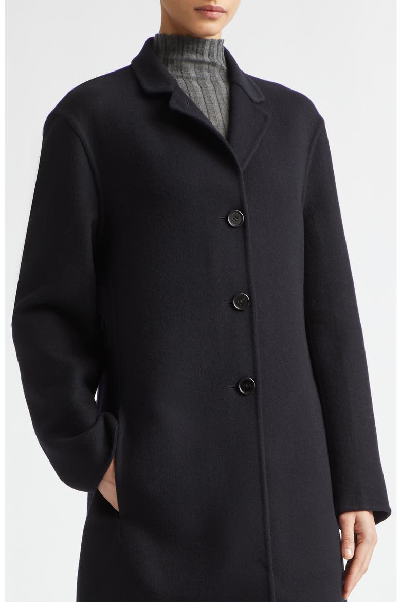 Slim Fit Double Face Cashmere & Virgin Wool Coat, Alternate, color, MIDNIGHT