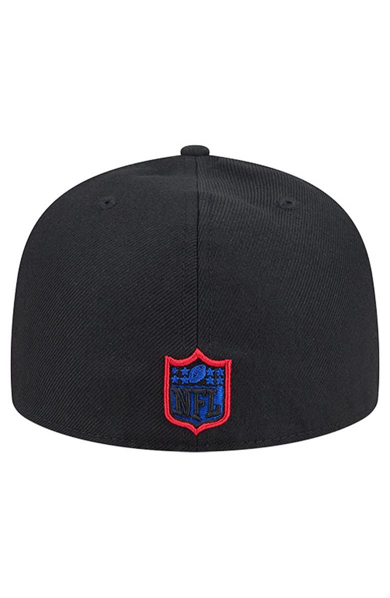 New Era Men's New Era Black Buffalo Bills Soutache 59FIFTY Fitted Hat, Alternate, color, 