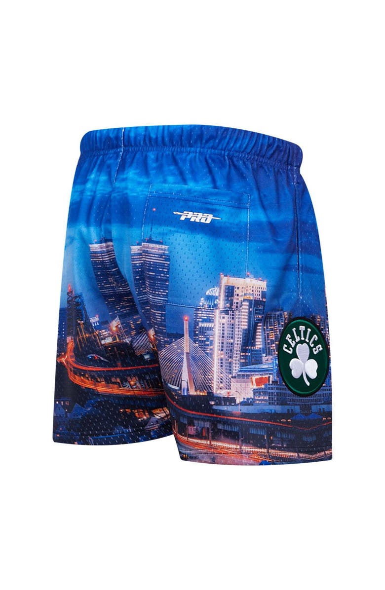 PRO STANDARD Men's Pro Standard Boston Celtics Cityscape Shorts, Alternate, color, Blue