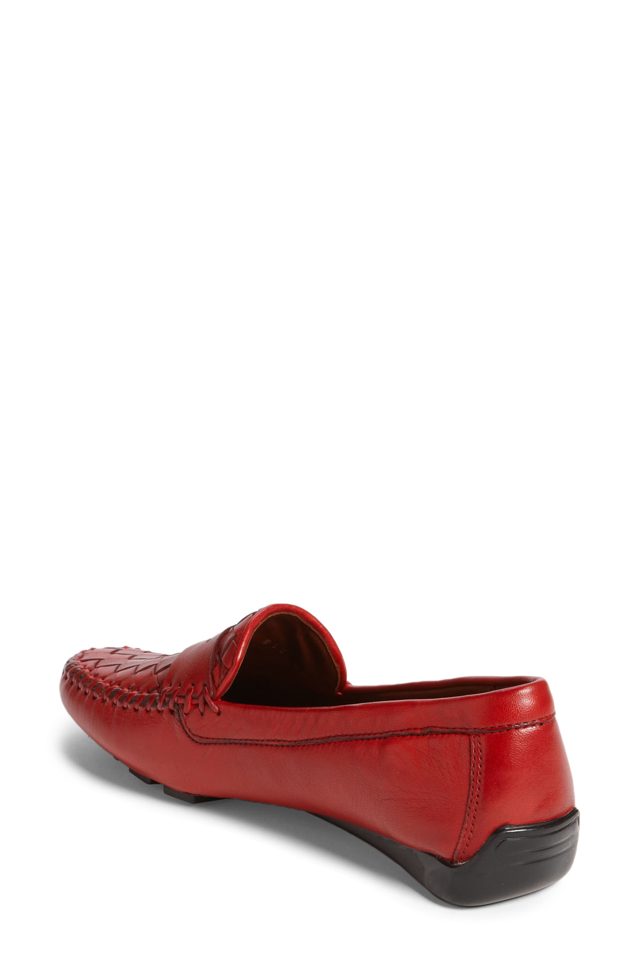 'Petra' Driving Shoe, Alternate, color, FRENCH RED