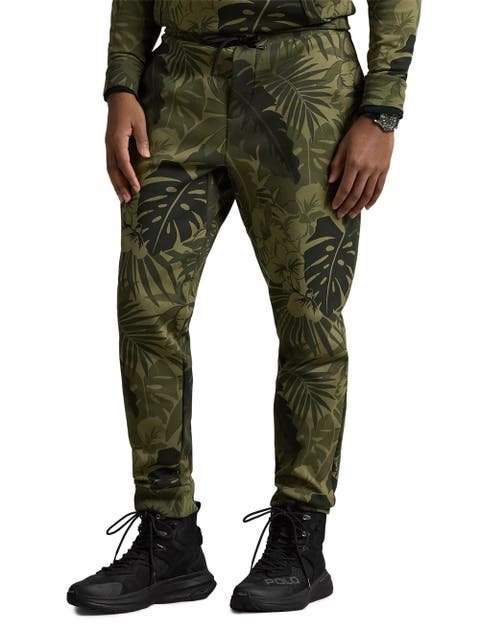 Big & Tall Palm-Camo Double-Knit Joggers